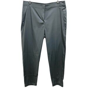 LOLE women’s grey athleisure zip up straight leg grey pants size 14